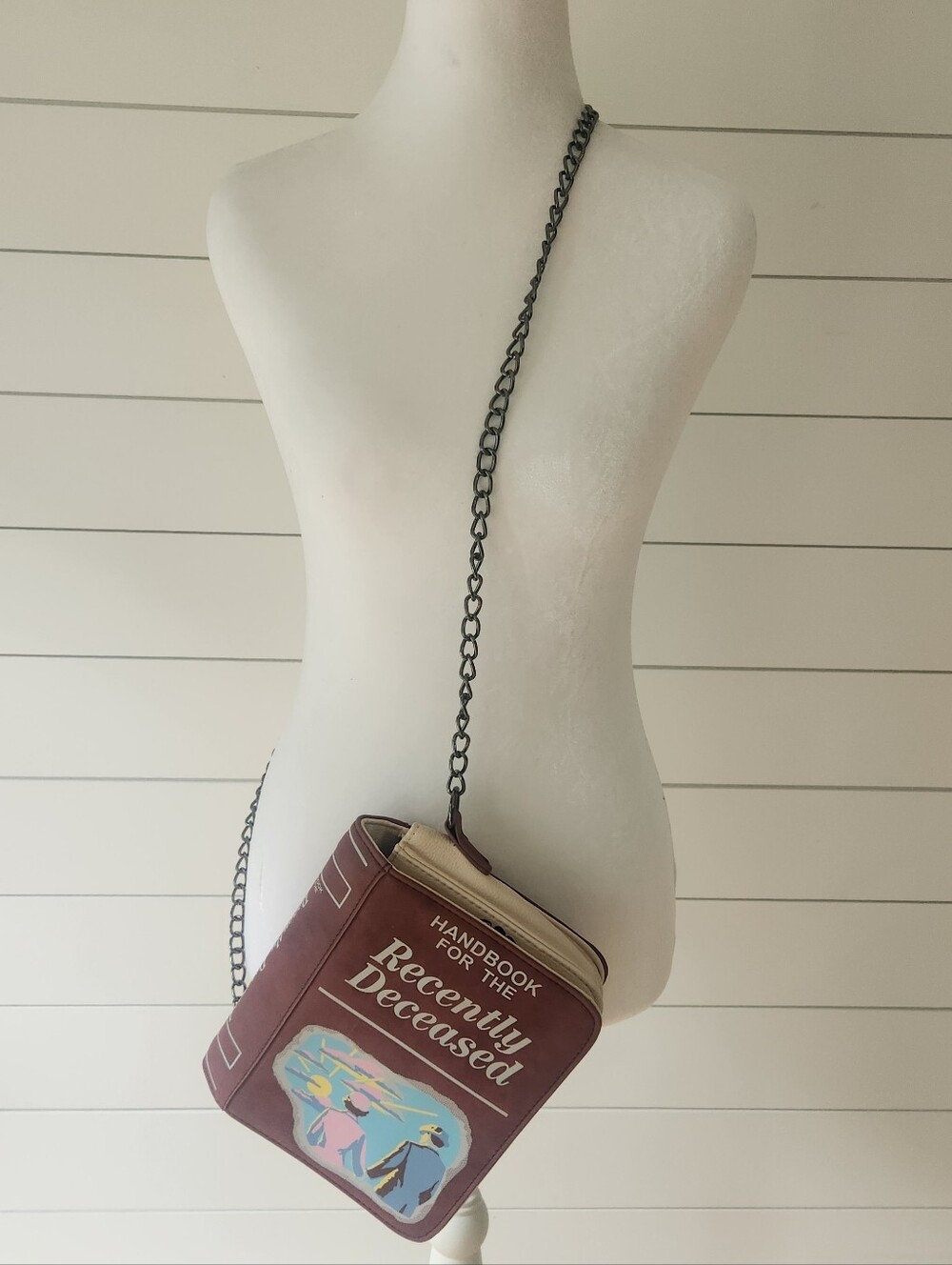 NEW Recently Deceased Burgundy Crossbody Bag
